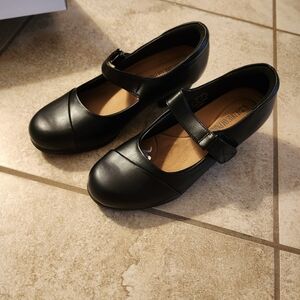 Women's Chunky Low Block Closed Toe Heels Mary Janes Pumps Comfortable Round Toe